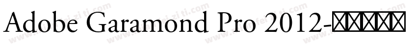 Adobe Garamond Pro 2012字体转换